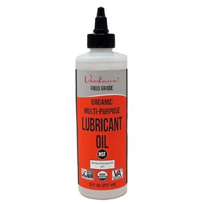 Verdana Organic Multipurpose Lubricant Oil – Food Grade Kosher, Non-GMO – NSF H1 – Light Machine Oil and Rust Corrosion Preventor Inhibitor – Household Industrial – Petroleum Free – 8 Fl Oz
