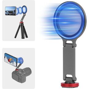 Cold Shoe Phone Mount Holder, Tripod Mount for iPhone Magsafe Magnetic Hot Shoe Camera Adapter with 1/4" Screw Hole for DJI Ronin Samsung Canon Nikon DSLR Photography Accessories