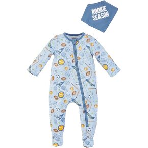 Mud Pie Baby Boy Sleeper & Bib Set