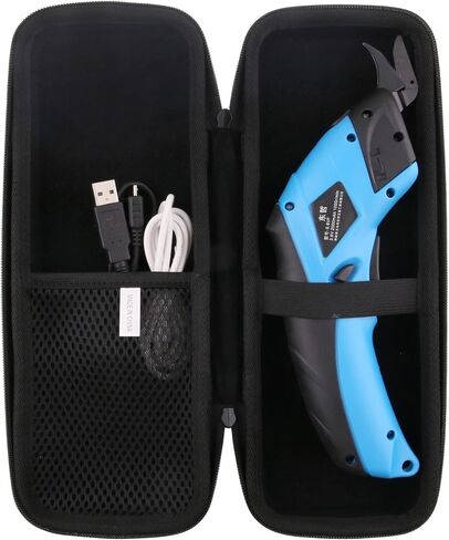 حقيبة حمل صلبة من مادة EVA متوافقة مع مقص الطاقة اللاسلكي Stalwart - 75-PT1023/حقيبة القطع الدوارة BLACK+DECKER 4V MAX (BCRC115FF).(الجراب فقط) in Kuwait