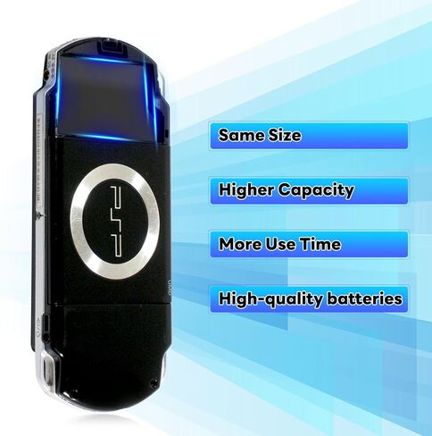 2 حزمة بطارية PSP 3000 قابلة لإعادة الشحن بقدرة 5500 مللي أمبير في الساعة، 2024 ترقية جديدة لبطارية 3.6 فولت عالية السعة لوحدة التحكم PSP 3000 / PSP Slim 2000 PSP-S110، PSP-2001، PSP-3000، PSP-3001 PSP Slim Console إلخ in Kuwait