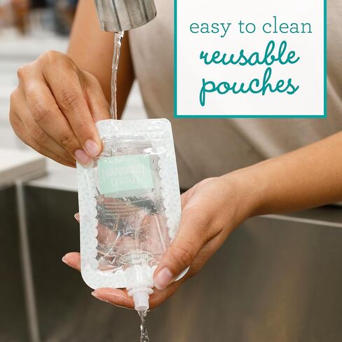 Infantino Squeeze Station for Homemade Baby Food, Pouch Filling Station for Puree Food for Babies and Toddlers, Dishwasher Safe and BPA-Free in Saudi Arabia
