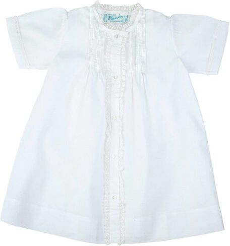 ثوب نهاري للفتيات حديثي الولادة باللون الأبيض من Feltman Brothers مصنوع من الدانتيل للفتيات حديثي الولادة in Kuwait