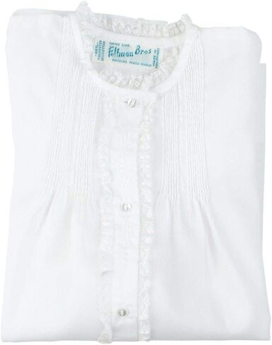 ثوب نهاري للفتيات حديثي الولادة باللون الأبيض من Feltman Brothers مصنوع من الدانتيل للفتيات حديثي الولادة in Kuwait