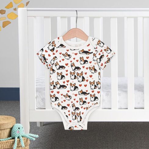 Newborn Baby Romper Clothing Cute Infant Short Sleeve Baby Climbing Clothes Outfit For Boys And Girls in Kuwait