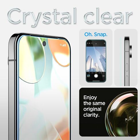 Spigen Tempered Glass Screen Protector [GlasTR EZ FIT] designed for Pixel 9 / Pixel 9 Pro [Case Friendly] - 2 Pack in Saudi Arabia