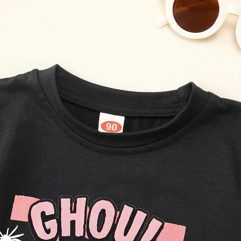 Toddler Baby Girls Halloween Shirt Ghoul Power Skull Tshirt Cute Skeleton Hand Tee Tops Spooky Season Fall Clothes in Saudi Arabia