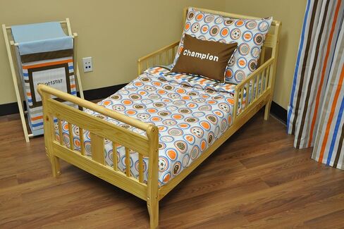 مجموعة مفروشات باكاتي مود سبورتس المكونة من 4 قطع للأولاد الصغار مصنوعة من القطن بنسبة 100% تتضمن لحافًا ذو وجهين، وملاءة جاهزة، وملاءة علوية، وغطاء وسادة للأولاد in Kuwait