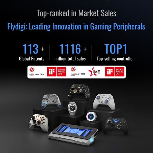 وحدة تحكم ألعاب OAAO FLYDIGI APEX4 للكمبيوتر الشخصي، ردود فعل القوة، مشغل قابل للتعديل، عصا تحكم من سبيكة معدنية، شاشة LCD، 1500 مللي أمبير، 1000 هرتز، اهتزاز ستيريو، متوافق مع أجهزة الكمبيوتر/NS/TV/Android in Saudi Arabia