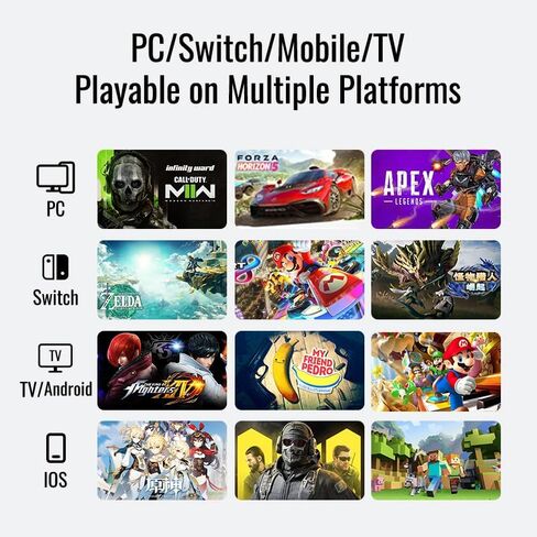 وحدة تحكم ألعاب OAAO FLYDIGI APEX4 للكمبيوتر الشخصي، ردود فعل القوة، مشغل قابل للتعديل، عصا تحكم من سبيكة معدنية، شاشة LCD، 1500 مللي أمبير، 1000 هرتز، اهتزاز ستيريو، متوافق مع أجهزة الكمبيوتر/NS/TV/Android in Saudi Arabia