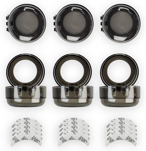 6 قطع من أغطية السلامة لمقبض الموقد ومقبض موقد الغاز وأقفال مقبض الفرن لسلامة الأطفال in Kuwait