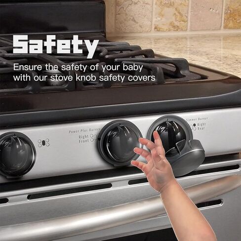 6 قطع من أغطية السلامة لمقبض الموقد ومقبض موقد الغاز وأقفال مقبض الفرن لسلامة الأطفال in Kuwait