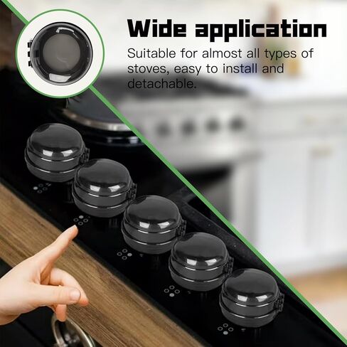 6 قطع من أغطية السلامة لمقبض الموقد ومقبض موقد الغاز وأقفال مقبض الفرن لسلامة الأطفال in Kuwait