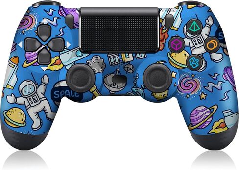 وحدة تحكم ADHJIE PS4، وحدة تحكم لاسلكية لجهاز PS4/PS4 Pro/PS4 Slim/PC مع مقبس سماعة رأس صوت 3.5 مم وبطارية مدمجة 1000 مللي أمبير في الساعة، وحدة تحكم بديلة لجهاز PS4/PS4 Pro/PS4 Slim، اهتزاز توربو ومزدوج in Kuwait