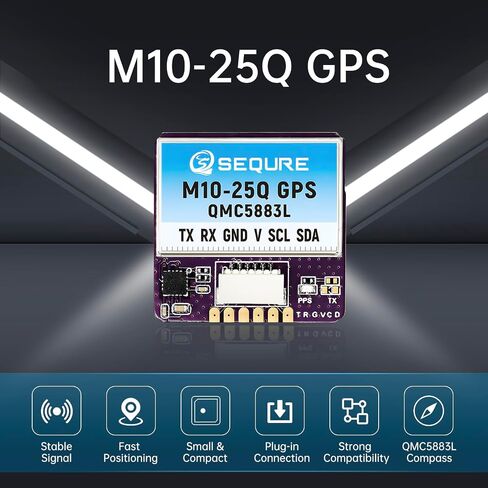 M10-18 Mini FPV GPS Module with Upgraded 10th Generation Chip Ceramic Antenna Fast Satellite Positioning Ubx GPS for FPV Racing Drones More Position Modes in Saudi Arabia