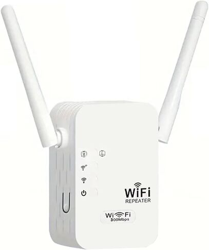WiFi Extender Signal Booster, 2024 Newest Long Range Internet Booster WiFi Reapeater for Home, 300Mbps WiFi Extender Covers Up to 5000 Sq.ft and 45+ Devices, w/Ethernet Port in Kuwait