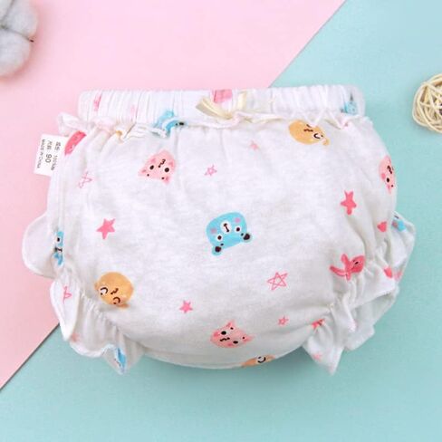 Baby Girls Bloomers Newborn Infant Toddler Diaper Covers Kids Girls Briefs Underwear Set 4-Pack in Saudi Arabia