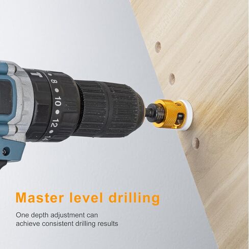 5 Pcs Countersink Drill Bit Set: Replaceable HSS M2 Tapered Bits - 82° Counter Bore with Adjustable Depth Stop, Carbide Drill Bits 1/4" Hex Shank for Wood, Plastic, Woodworking in Saudi Arabia