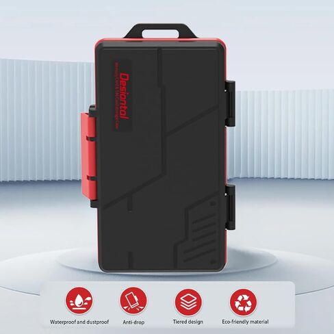 25 Slots Micro SD Card Holder Small for 10 TF 8 SD 5 CF-A Cards,Memory Card Case,SD Card Organizer,Photography Accessories,Waterproof Anti-Shock,CF-B*2 or XQD*2,TF Holders Organizer Storage in Saudi Arabia