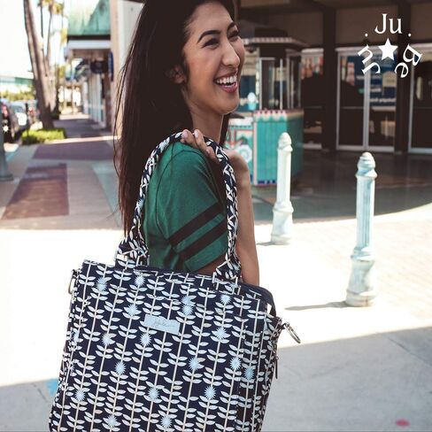 JuJuBe Be Classy Structured Multi-Functional Diaper Bag/Purse, Classic Collection - Dandy Lines in Kuwait