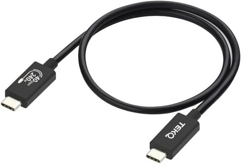 كابل USB 4 (3.3 قدم/1 متر)، يدعم شحن 240 وات / نقل بيانات 40 جيجابت في الثانية 8K 48V/5A PD3.1 شحن لهاتف iPhone 15 Pro Max وMacBook وiPad Pro وiMac وDock وSSD وشاشة eGPU in Kuwait