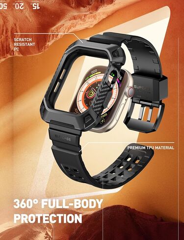 حافظة SUPCASE لساعة Apple Watch 10 42 مم مع حزام (Unicorn Beetle Pro)، [حماية من الدرجة العسكرية] [مقاومة للخدش] غطاء رجالي متين مع حزام قابل للتعديل لـ iWatch 10 42 مم in Saudi Arabia