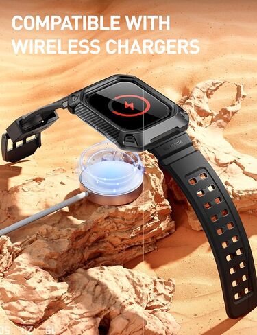 حافظة SUPCASE لساعة Apple Watch 10 42 مم مع حزام (Unicorn Beetle Pro)، [حماية من الدرجة العسكرية] [مقاومة للخدش] غطاء رجالي متين مع حزام قابل للتعديل لـ iWatch 10 42 مم in Saudi Arabia