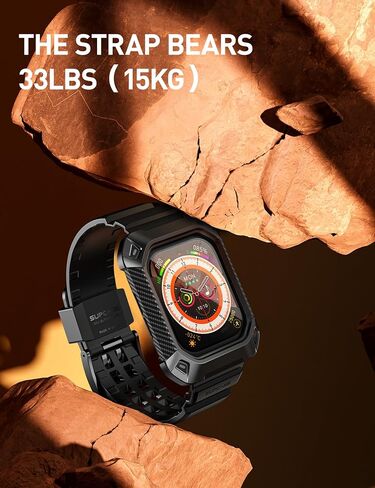 حافظة SUPCASE لساعة Apple Watch 10 42 مم مع حزام (Unicorn Beetle Pro)، [حماية من الدرجة العسكرية] [مقاومة للخدش] غطاء رجالي متين مع حزام قابل للتعديل لـ iWatch 10 42 مم in Saudi Arabia