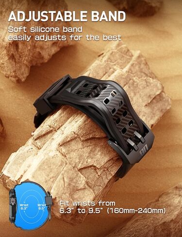 حافظة SUPCASE لساعة Apple Watch 10 42 مم مع حزام (Unicorn Beetle Pro)، [حماية من الدرجة العسكرية] [مقاومة للخدش] غطاء رجالي متين مع حزام قابل للتعديل لـ iWatch 10 42 مم in Saudi Arabia