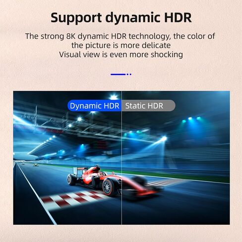 HDMI 2.1 Splitter 1 in 2 Out, Ultra HD 8K@60Hz 48Gbps HDR10+ RGB 4:4:4 HDCP 2.3, Mirror Only, HDMI Duplicator Auto EDID, 2 Ports Splitter for Xbox Series X, PS4/5, Blu-ray Player in Saudi Arabia