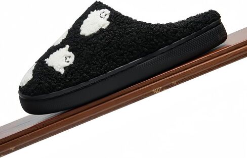 Ghost Face Slippers for Women Men,Retro Soft Cozy Comfy Plush Lightweight halloween Slippers Slip-on Indoor Outdoor Slippers,Slip on Anti-Skid Sole,Christmas Slippers House Shoes in Saudi Arabia
