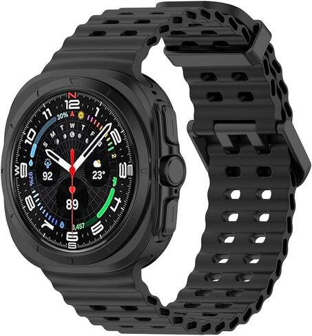 Compatible for Samsung Galaxy Watch 7 Ultra Band 47mm, Soft Ocean Silicone Sport Strap Women Men Replacement Accessory Fit for Samsung Galaxy Watch Ultra Band in Saudi Arabia