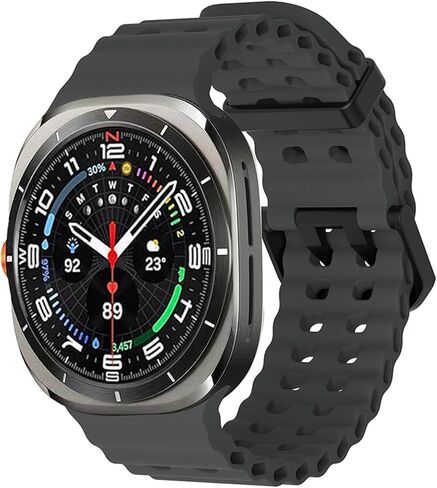 Compatible for Samsung Galaxy Watch 7 Ultra Band 47mm, Soft Ocean Silicone Sport Strap Women Men Replacement Accessory Fit for Samsung Galaxy Watch Ultra Band in Saudi Arabia