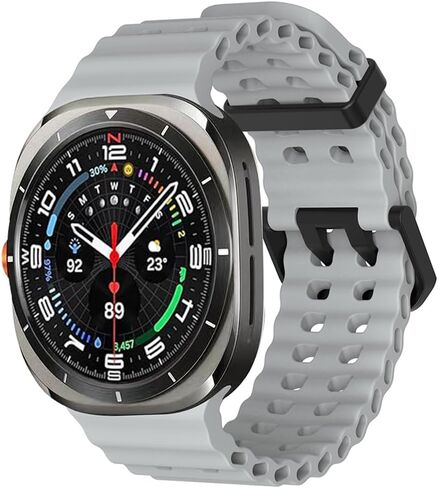 Compatible for Samsung Galaxy Watch 7 Ultra Band 47mm, Soft Ocean Silicone Sport Strap Women Men Replacement Accessory Fit for Samsung Galaxy Watch Ultra Band in Saudi Arabia