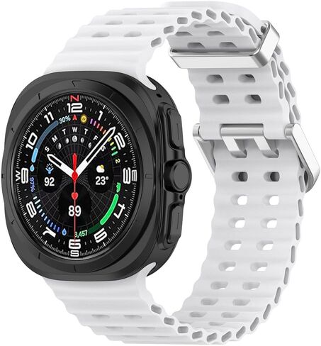 Compatible for Samsung Galaxy Watch 7 Ultra Band 47mm, Soft Ocean Silicone Sport Strap Women Men Replacement Accessory Fit for Samsung Galaxy Watch Ultra Band in Saudi Arabia