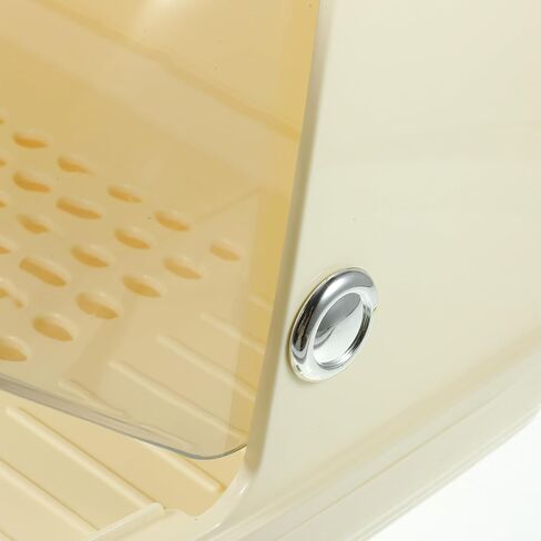 Alipis Baby Bottle Drying Rack Container with Drainer and Lid Portable Cutlery Box Container Bottle Holder Kitchen Plate Cup Tray Cutlery Drainer White in Kuwait