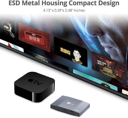 SIIG 4K HDMI Splitter 1 in 4 Out، HDR مع EDID، 1x4 HDMI Splitter، HDCP 2.2/1.4، HDR، عرض النطاق الترددي 18 جيجابت في الثانية، إدارة EDID، متوافق مع TAA (CE-H26K11-S1) in Saudi Arabia