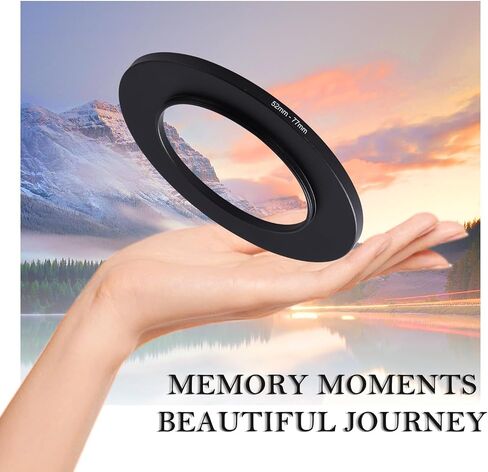 52-77mm Step-Up Ring Adapter,52mm to 77mm Step Up Filter Ring for 52mm Lens Mount 77mm for DSLR Lenses and ND UV CPL IR Filters （52-77mm） in Saudi Arabia