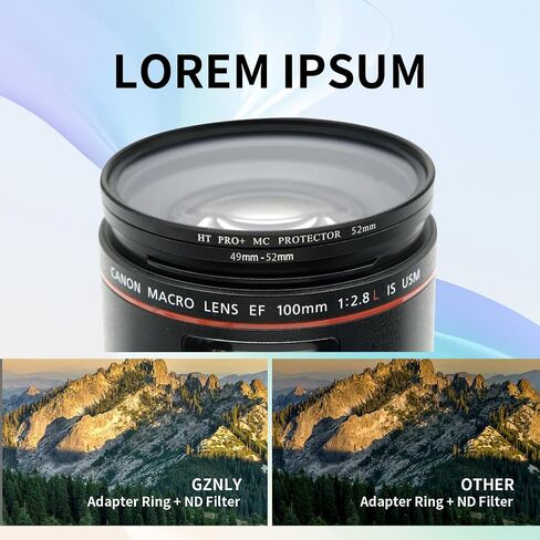 52-77mm Step-Up Ring Adapter,52mm to 77mm Step Up Filter Ring for 52mm Lens Mount 77mm for DSLR Lenses and ND UV CPL IR Filters （52-77mm） in Saudi Arabia