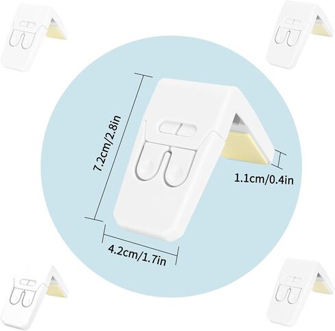 FYY Cabinet Locks for Babies - 8 Pack Child Proof Cabinet Locks Child Safety Locks for Cabinets Baby Proofing Angle Type Drawer Locks Latches with Strong Adhesive for Drawers Doors Cabinets in Saudi Arabia
