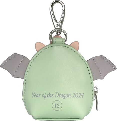 TWELVElittle Dragon Pouch, Pacifier Holder for Diaper Bags. Vegan Leather pouch charm. Easily Clips on to a Diaper Bag in Saudi Arabia