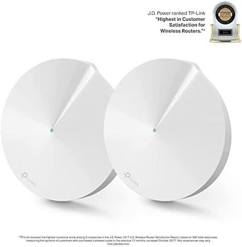 TP-Link PCMag-Best of the Year, Smart Hub & Whole Home Mesh WiFi System,ZigBee,Bluetooth Smart Hub, Homecare Anti-Virus,Tri-Band Dynamic Backhaul, Works with Alexa(Deco M9 Plus)(Renewed) in Kuwait
