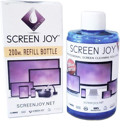 Computer Screen Cleaner - Perfect for Flat Screen TVs, Tablets, iPads, Laptops and Smartphones - A Screen Cleaner Made for Today's Modern Devices - 200ml Refill Bottle Only in Saudi Arabia