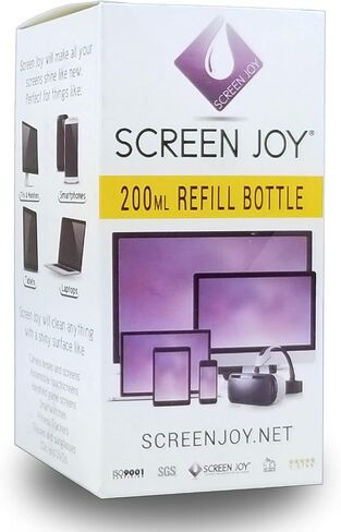 Computer Screen Cleaner - Perfect for Flat Screen TVs, Tablets, iPads, Laptops and Smartphones - A Screen Cleaner Made for Today's Modern Devices - 200ml Refill Bottle Only in Saudi Arabia