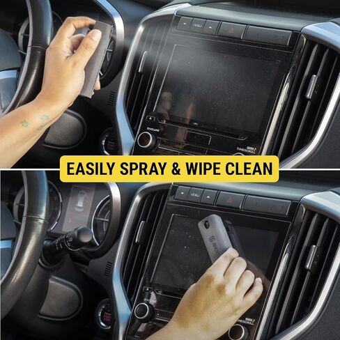 Scosche SCOCLNR20ML-2PK Natural Cell Phone Screen Cleaner Spray and Wipe, 20 ML Bottle for iPhone, Laptop Computer, TV, Car Screen Cleaner, Electronic Touchscreen Cleaner with Microfiber Cloth, 2 Pack in Saudi Arabia