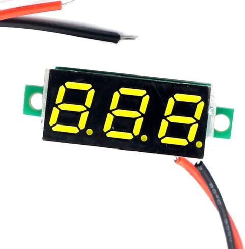 (5 Pack) JacobsParts DC 2.4-30V 2-Wire Voltmeter 3-Digit LED Display Panel Volt Meter Digital Voltage Tester (Red) in Saudi Arabia