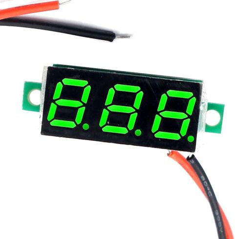 (5 Pack) JacobsParts DC 2.4-30V 2-Wire Voltmeter 3-Digit LED Display Panel Volt Meter Digital Voltage Tester (Red) in Saudi Arabia