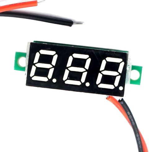(5 Pack) JacobsParts DC 2.4-30V 2-Wire Voltmeter 3-Digit LED Display Panel Volt Meter Digital Voltage Tester (Red) in Saudi Arabia