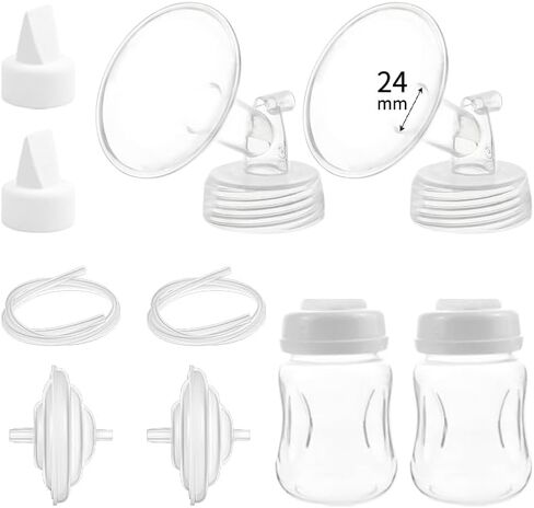 أجزاء المضخة متوافقة مع Spectra S1/S2/9 Plus، وليست الملحقات الأصلية، تتضمن المجموعة الكاملة البديلة شفة 24 مم، وصمام منقار البط، وواقي التدفق الخلفي، وأنابيب وزجاجة in Saudi Arabia