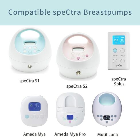 أجزاء المضخة متوافقة مع Spectra S1/S2/9 Plus، وليست الملحقات الأصلية، تتضمن المجموعة الكاملة البديلة شفة 24 مم، وصمام منقار البط، وواقي التدفق الخلفي، وأنابيب وزجاجة in Saudi Arabia